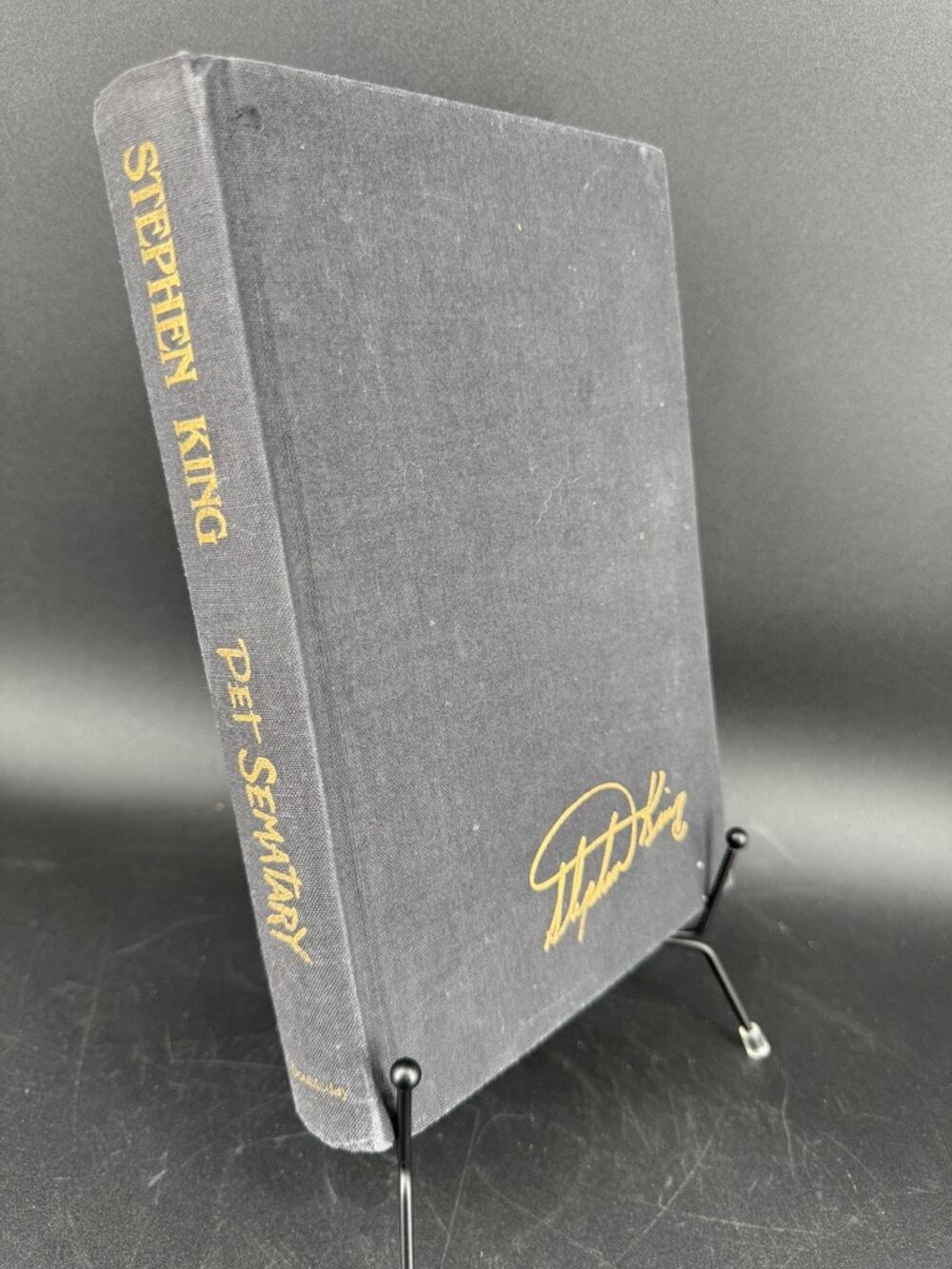 Stephen King Pet Sematary 1983 First Edition Hardcover Partial Y Code